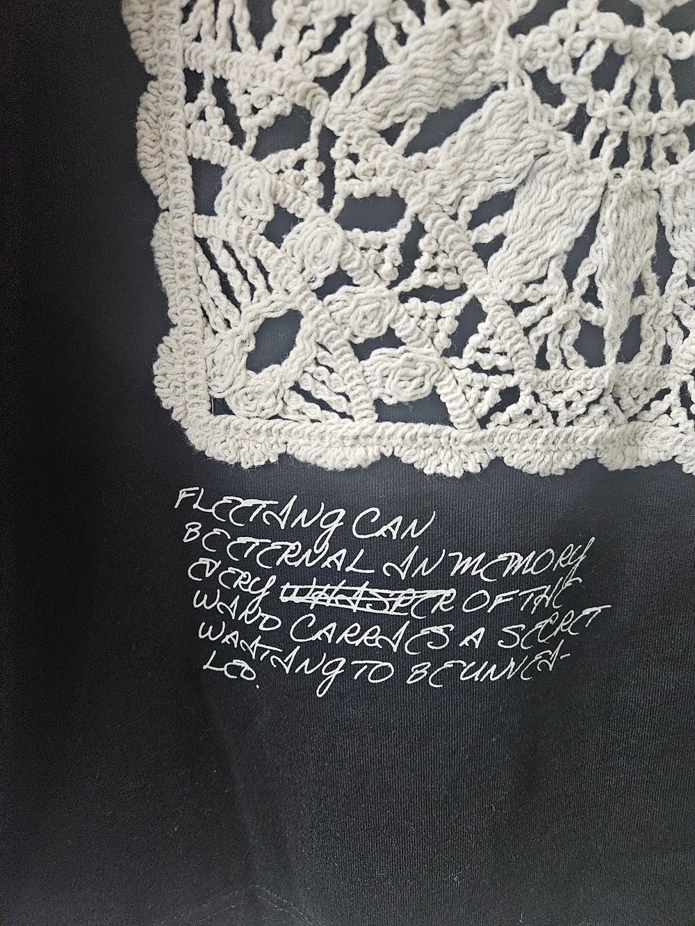 Zara Black Short-Sleeve Tee with Small White Chest Graphic - Picture 11 of 12